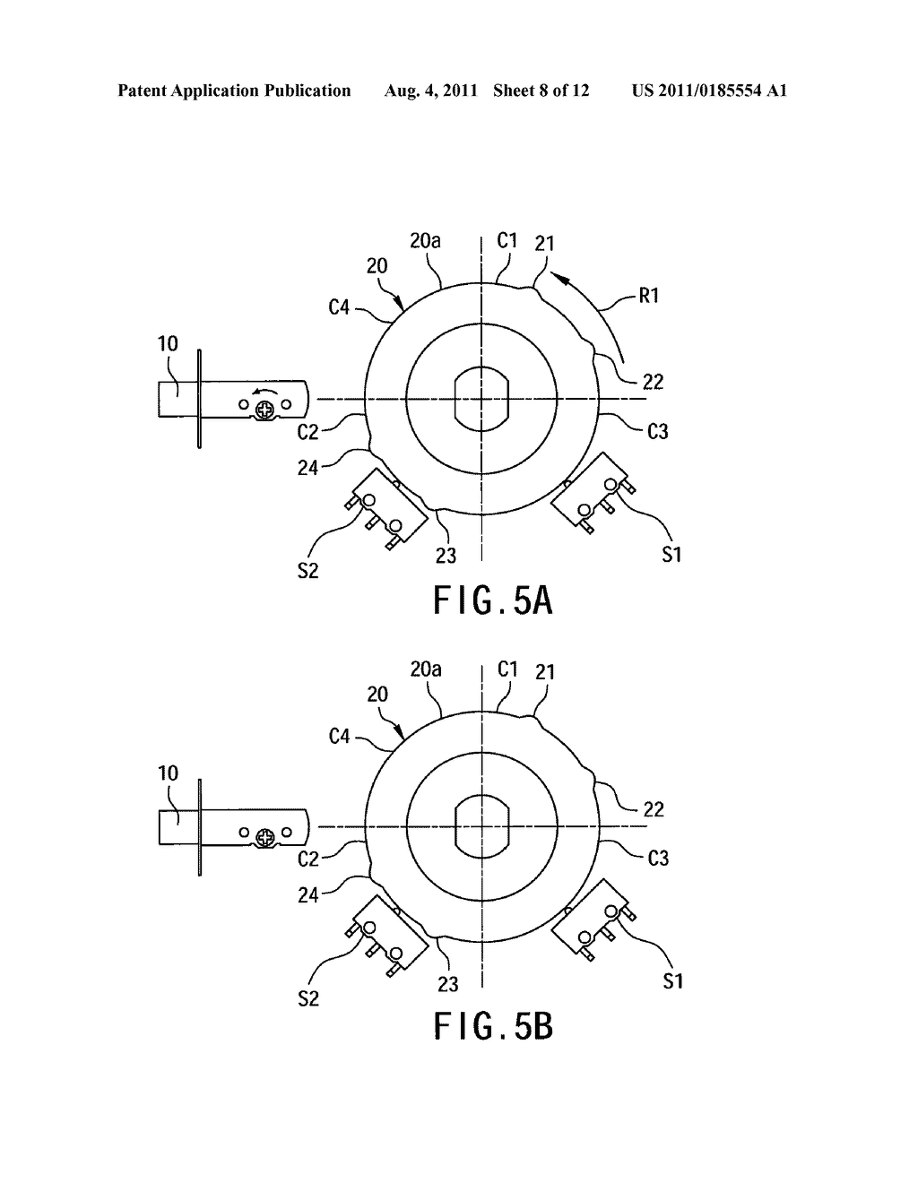 METHOD FOR AUTOMATICALLY DETERMINING THE DIRECTION INSTALLATION OF AN     ELECTRONIC LOCK - diagram, schematic, and image 09