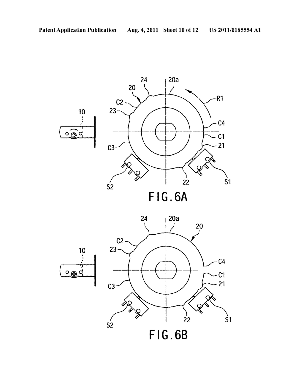 METHOD FOR AUTOMATICALLY DETERMINING THE DIRECTION INSTALLATION OF AN     ELECTRONIC LOCK - diagram, schematic, and image 11