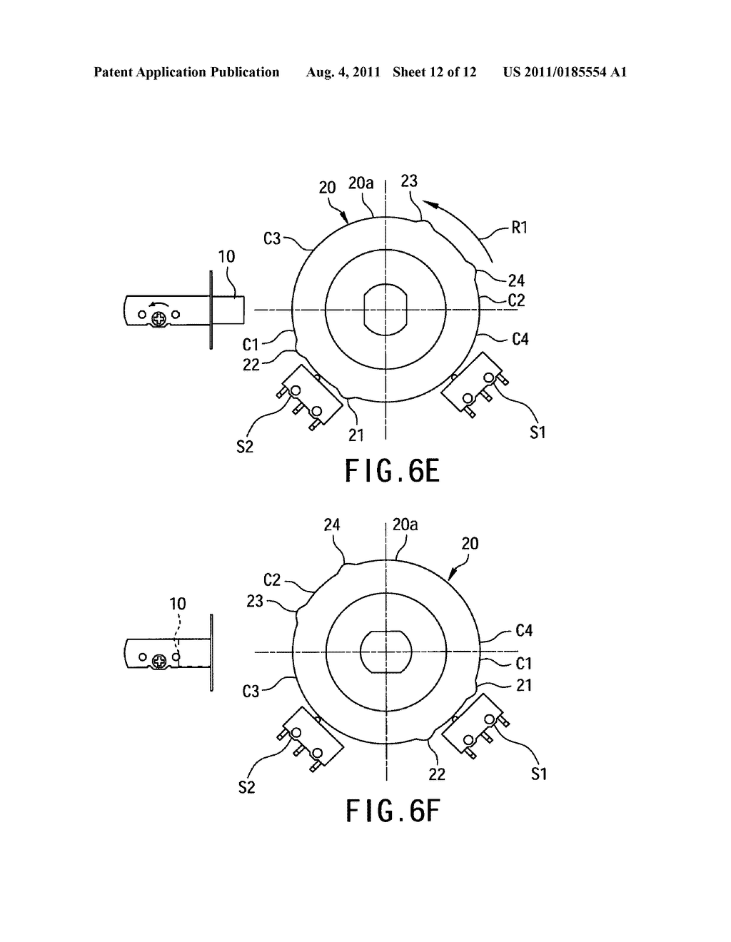 METHOD FOR AUTOMATICALLY DETERMINING THE DIRECTION INSTALLATION OF AN     ELECTRONIC LOCK - diagram, schematic, and image 13