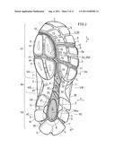 SHOE SOLE OF ATHLETIC SHOE WITH HIGH RUNNING EFFICIENCY diagram and image