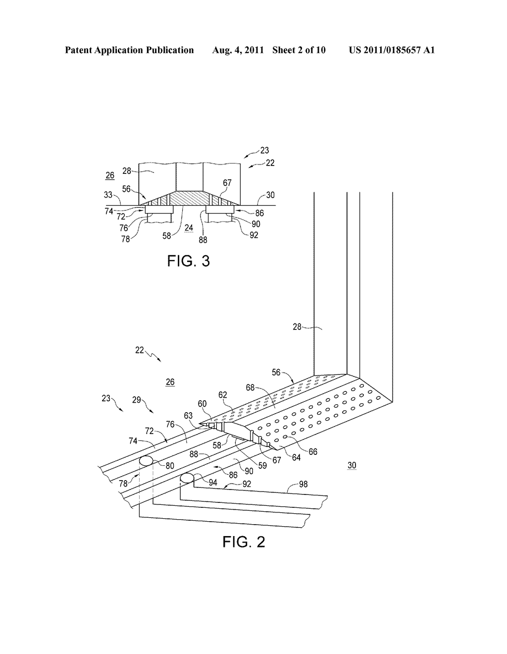 FLOOR DRAINAGE SYSTEM FOR A BUILDING AND ASSEMBLY THEREFOR - diagram, schematic, and image 03