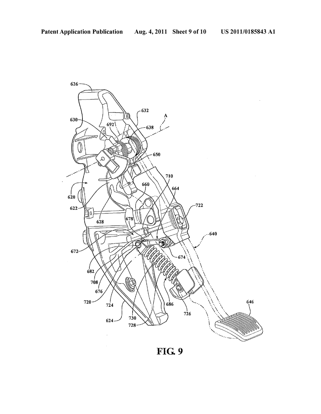 PEDAL ASSEMBLY FOR ELECTRONIC BRAKING SYSTEM - diagram, schematic, and image 10