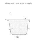 Filtering permeable thermoformed container for beverage-making products     with a flat rim diagram and image