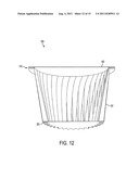 Filtering permeable thermoformed container for beverage-making products     with a flat rim diagram and image