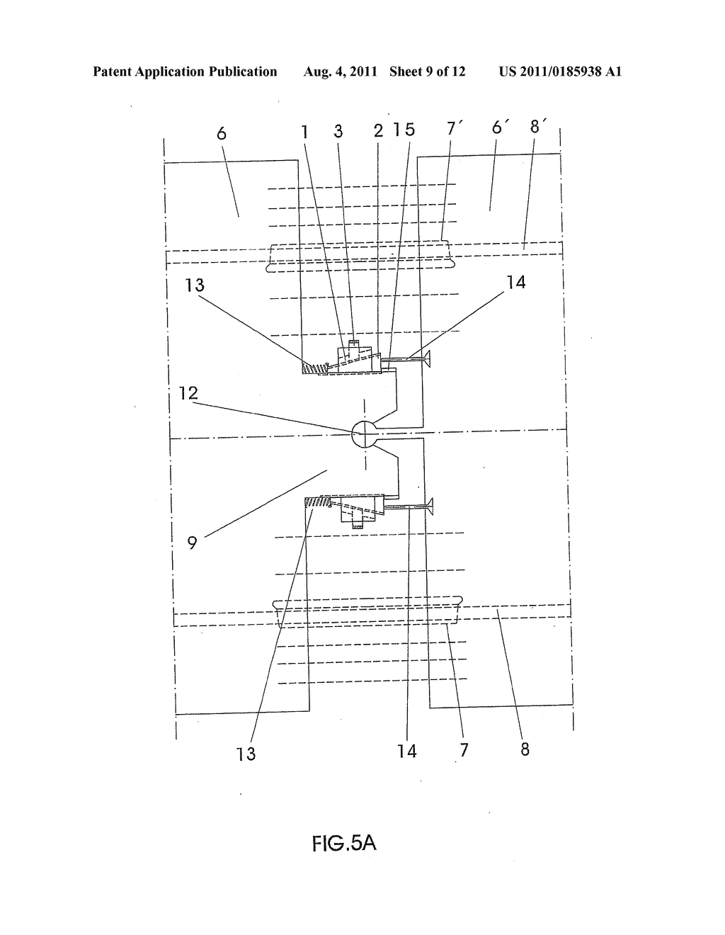 DEVICES FOR MOVING THE BUFFERS OF ARTICULATED CARS OF RAILWAY VEHICLES     TRAVELLING ON A CURVE - diagram, schematic, and image 10