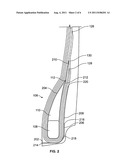 TIRE HAVING STAGGERED TURN-UPS diagram and image