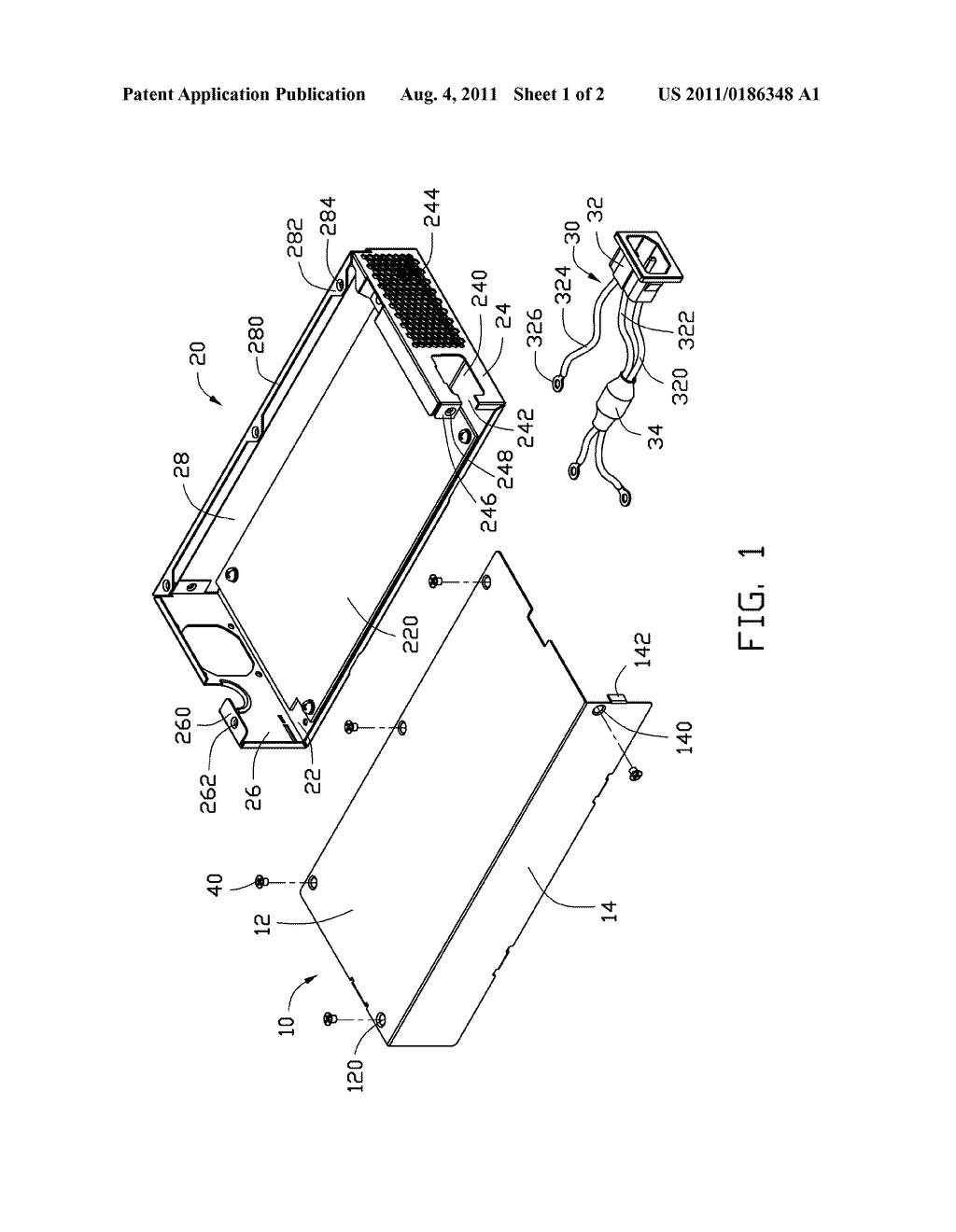 ENCLOSURE OF AN ELECTRONIC DEVICE - diagram, schematic, and image 02