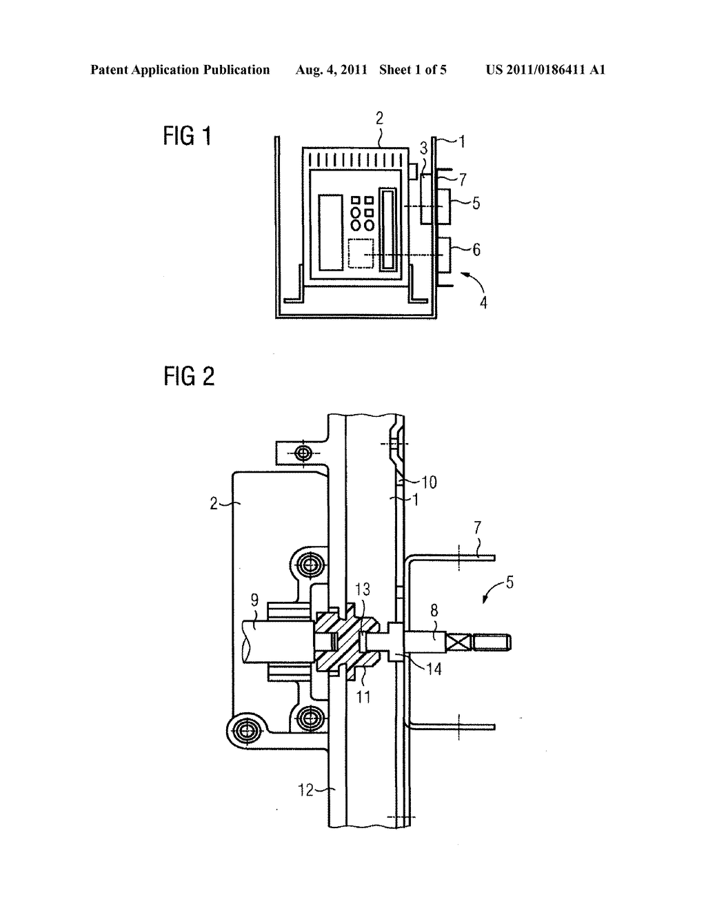 COUPLING ARRANGEMENT FOR TRANSMISSION OF THE ROTATIONAL MOVEMENT OF A     SWITCHING SHAFT OF AN ELECTRICAL SWITCH TO AT LEAST ONE POSITION     SIGNALLING DEVICE - diagram, schematic, and image 02