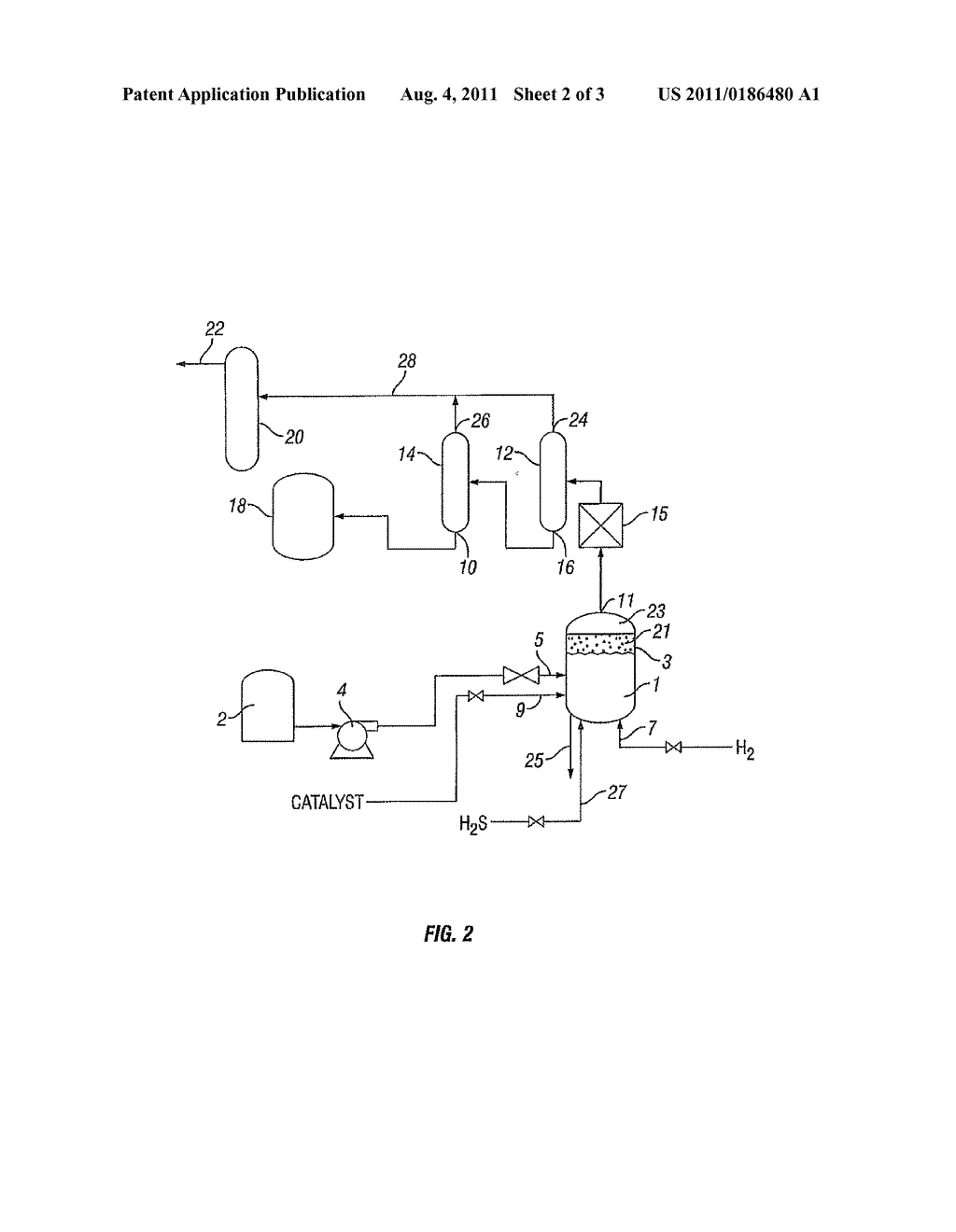 PROCESS FOR TREATING A HYDROCARBON-CONTAINING FEED - diagram, schematic, and image 03