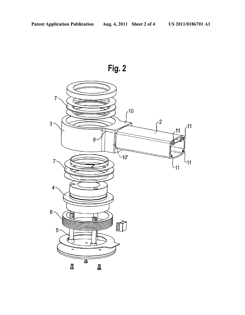 Apparatus for supporting medical equipment - diagram, schematic, and image 03