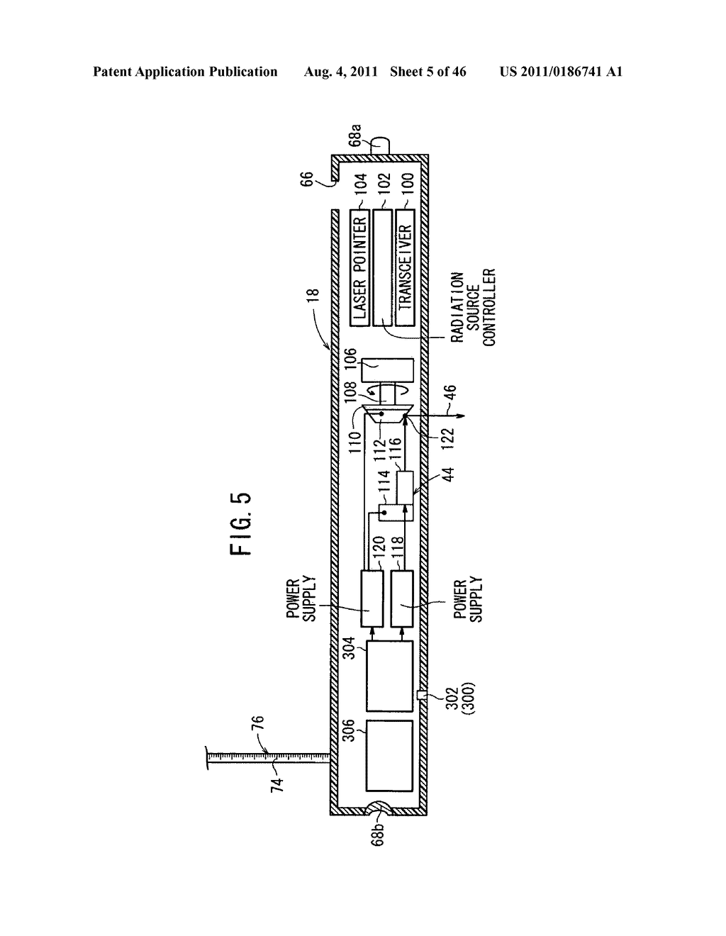 Radiographic image capturing apparatus, radiographic image capturing     system, and method of supplying electric power to radiographic image     capturing apparatus - diagram, schematic, and image 06