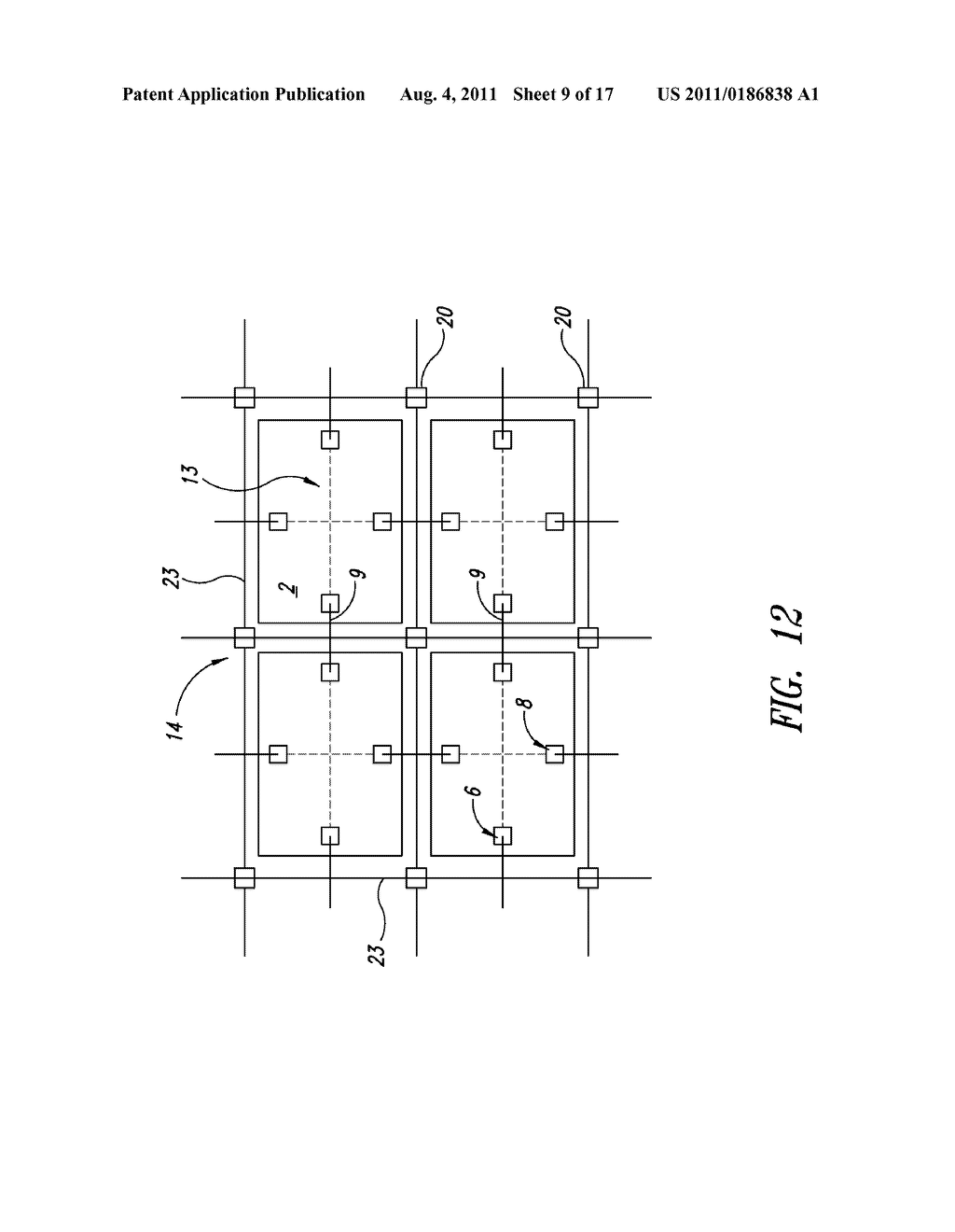 CIRCUIT ARCHITECTURE FOR THE PARALLEL SUPPLYING DURING AN ELECTRIC OR     ELECTROMAGNETIC TESTING OF A PLURALITY OF ELECTRONIC DEVICES INTEGRATED     ON A SEMICONDUCTOR WAFER - diagram, schematic, and image 10