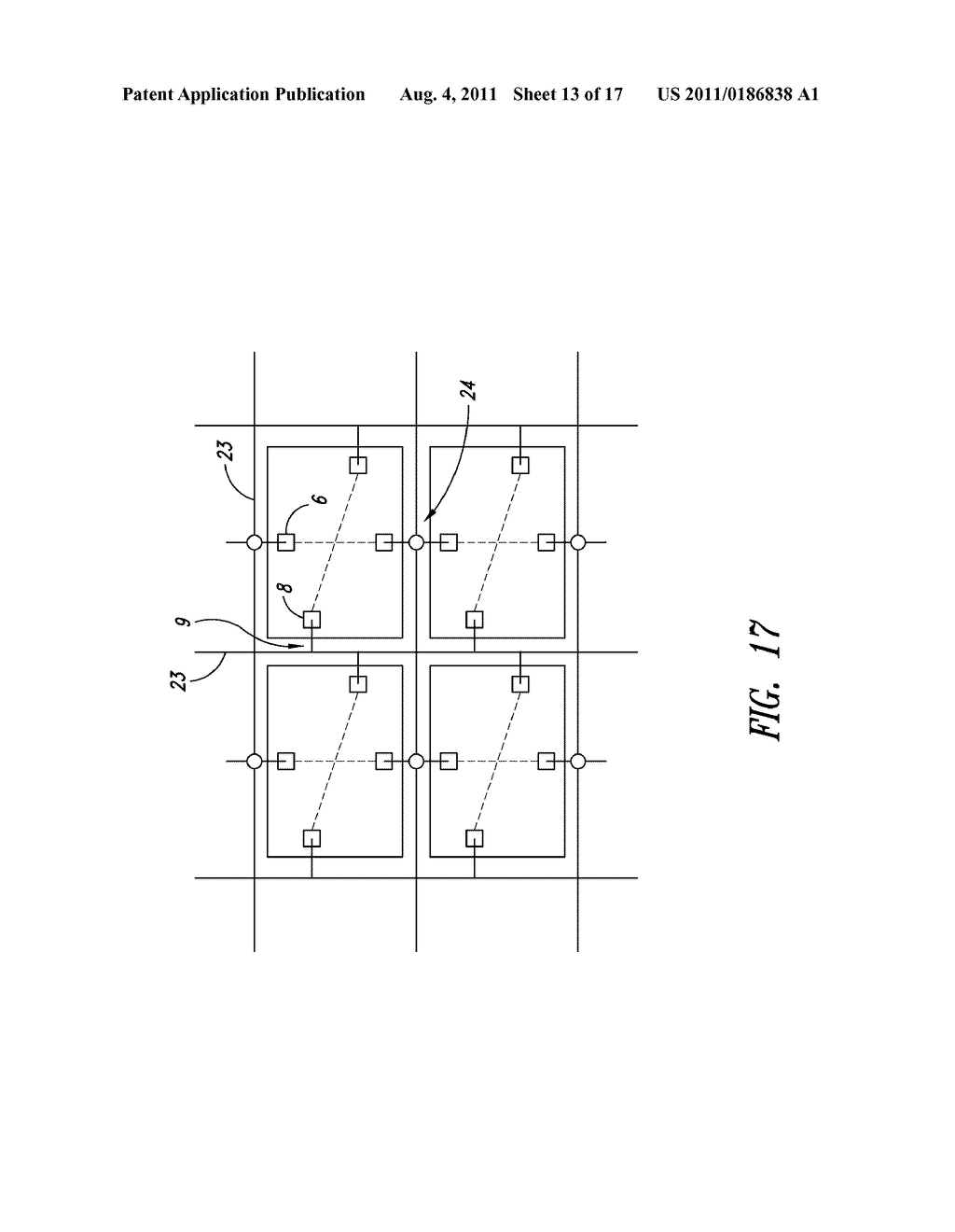 CIRCUIT ARCHITECTURE FOR THE PARALLEL SUPPLYING DURING AN ELECTRIC OR     ELECTROMAGNETIC TESTING OF A PLURALITY OF ELECTRONIC DEVICES INTEGRATED     ON A SEMICONDUCTOR WAFER - diagram, schematic, and image 14