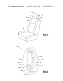 SEAT ASSEMBLY HAVING A MOVEABLE HEAD RESTRAINT ASSEMBLY diagram and image