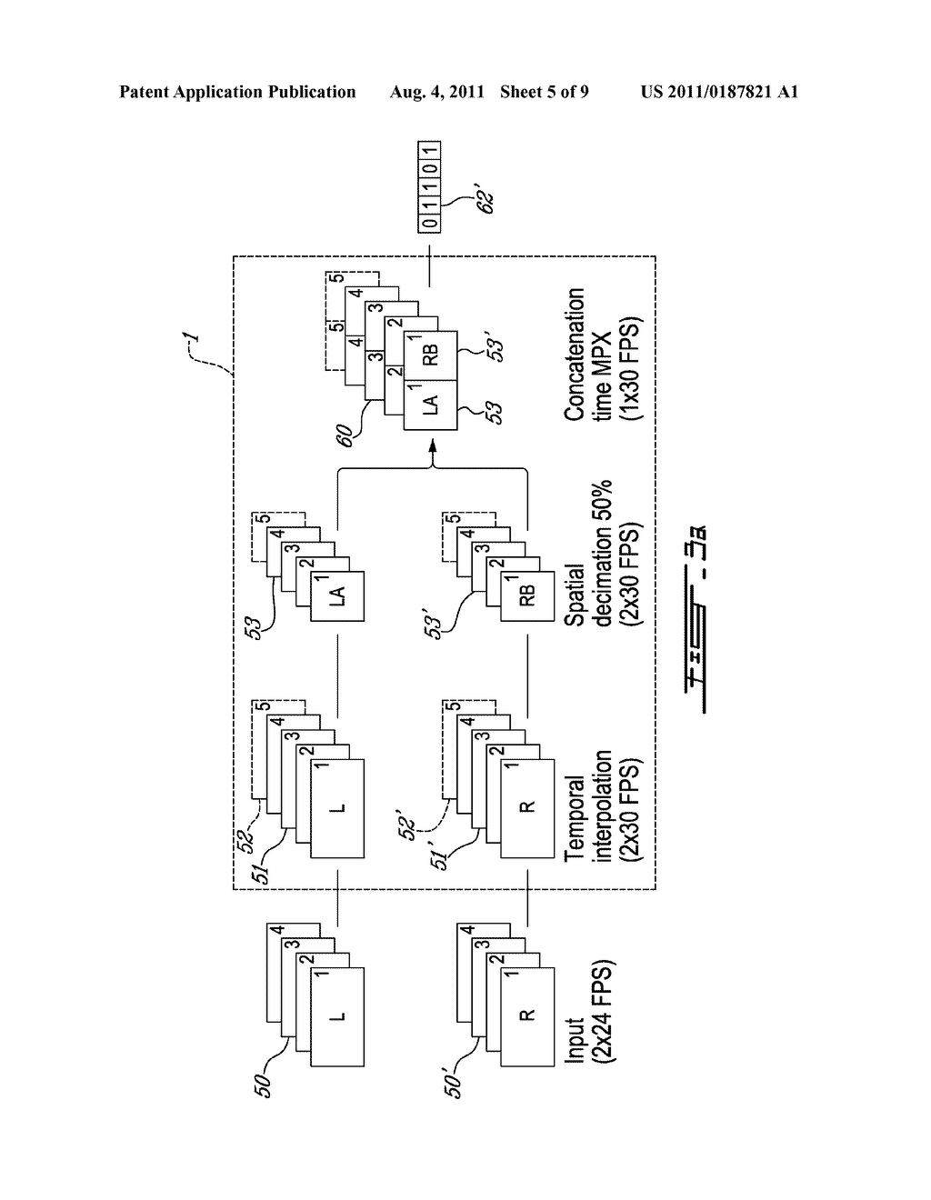 PROCESS AND SYSTEM FOR ENCODING AND PLAYBACK OF STEREOSCOPIC VIDEO     SEQUENCES - diagram, schematic, and image 06