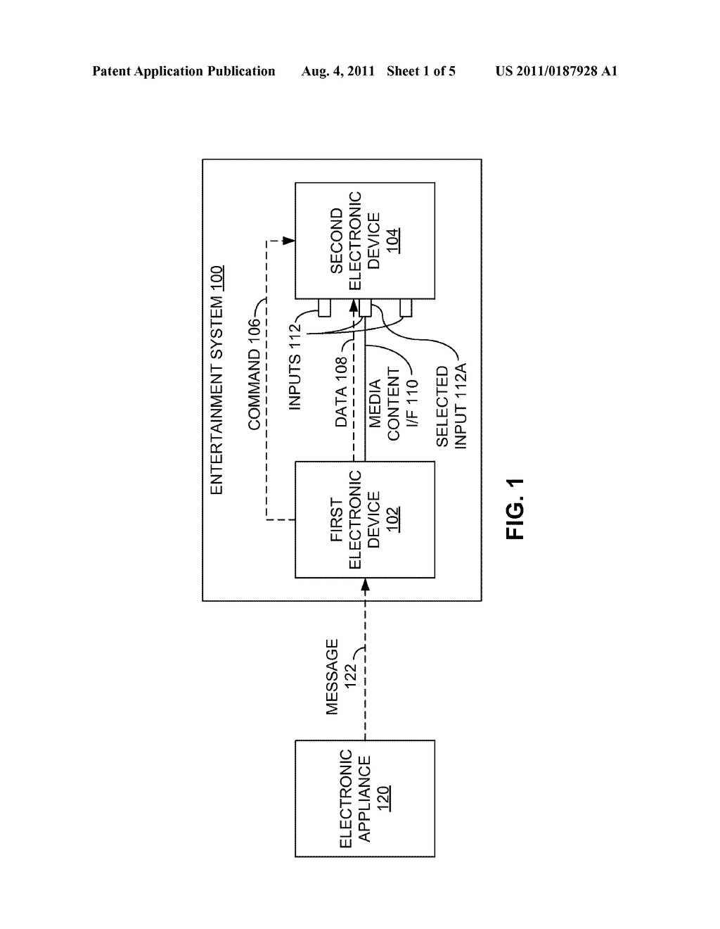 ELECTRONIC APPLIANCE STATUS NOTIFICATION VIA A HOME ENTERTAINMENT SYSTEM - diagram, schematic, and image 02