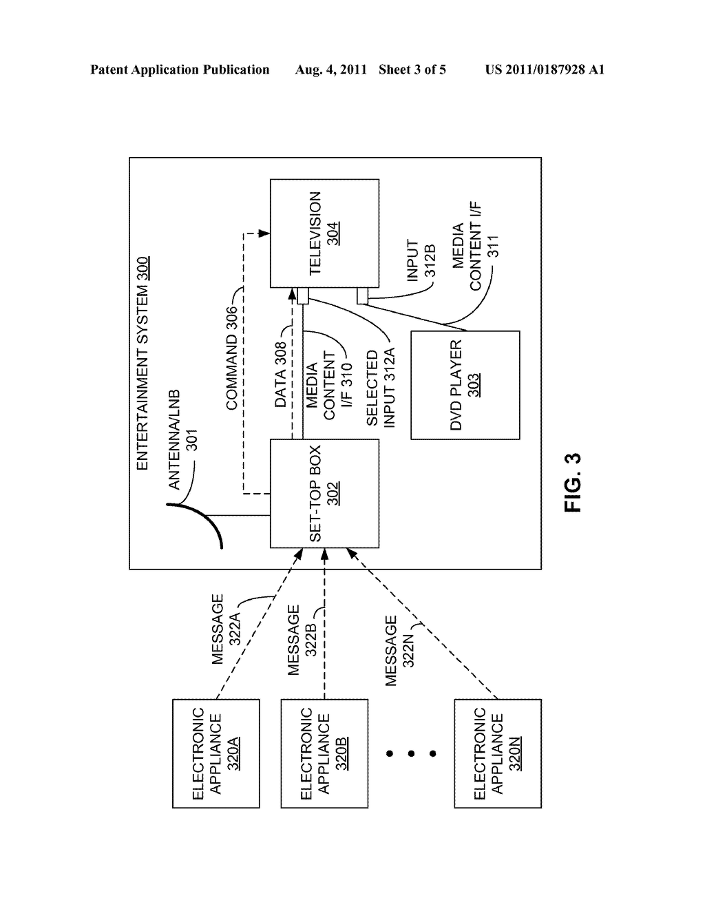 ELECTRONIC APPLIANCE STATUS NOTIFICATION VIA A HOME ENTERTAINMENT SYSTEM - diagram, schematic, and image 04