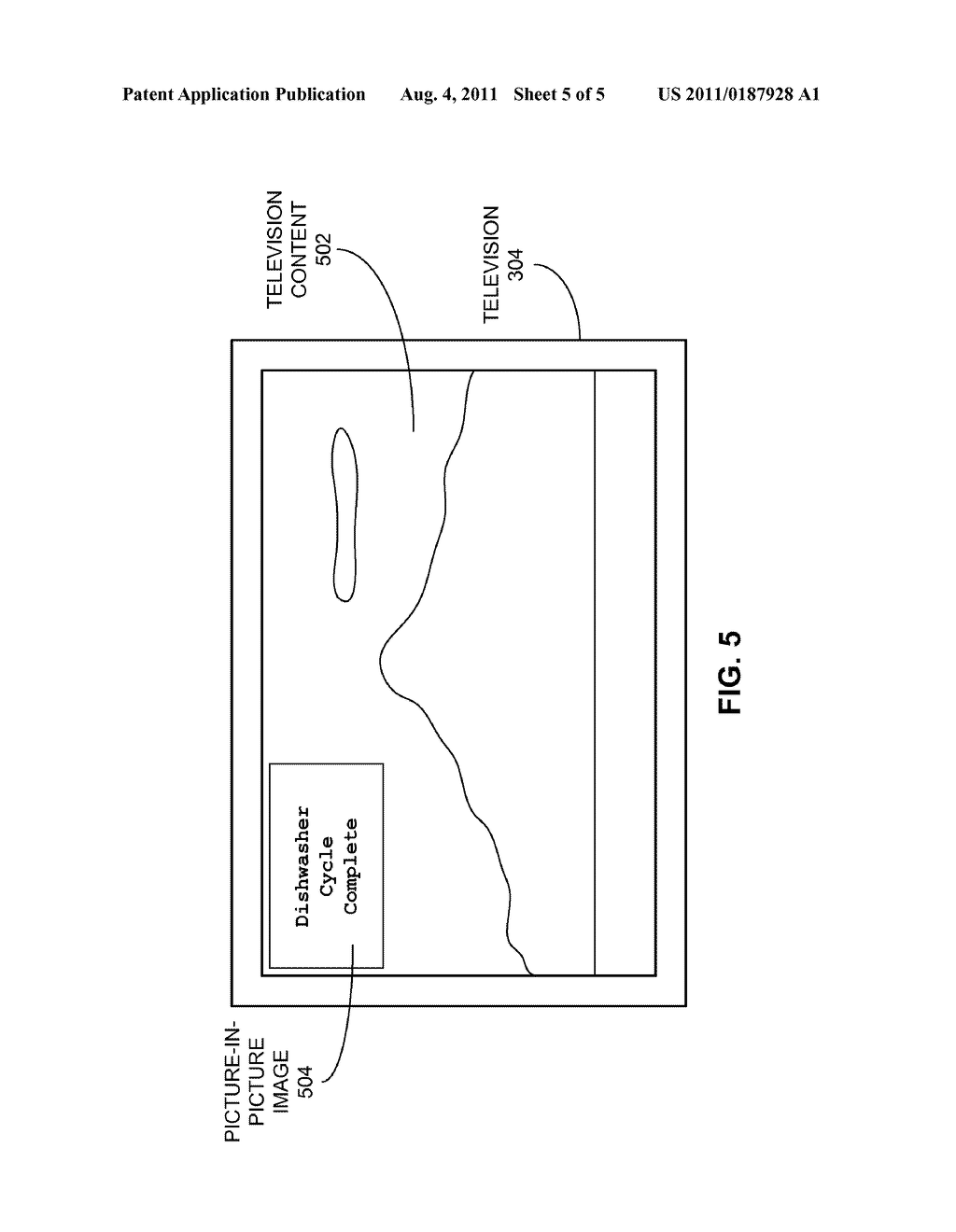 ELECTRONIC APPLIANCE STATUS NOTIFICATION VIA A HOME ENTERTAINMENT SYSTEM - diagram, schematic, and image 06