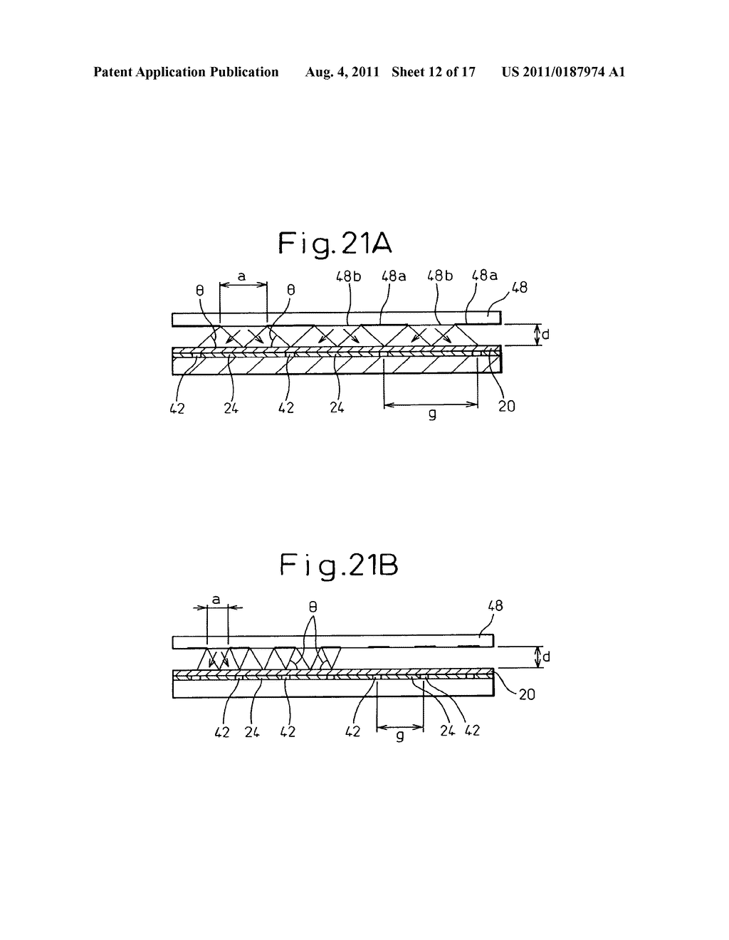 LIQUID CRYSTAL DISPLAY DEVICE TREATED BY UV IRRADIATION - diagram, schematic, and image 13