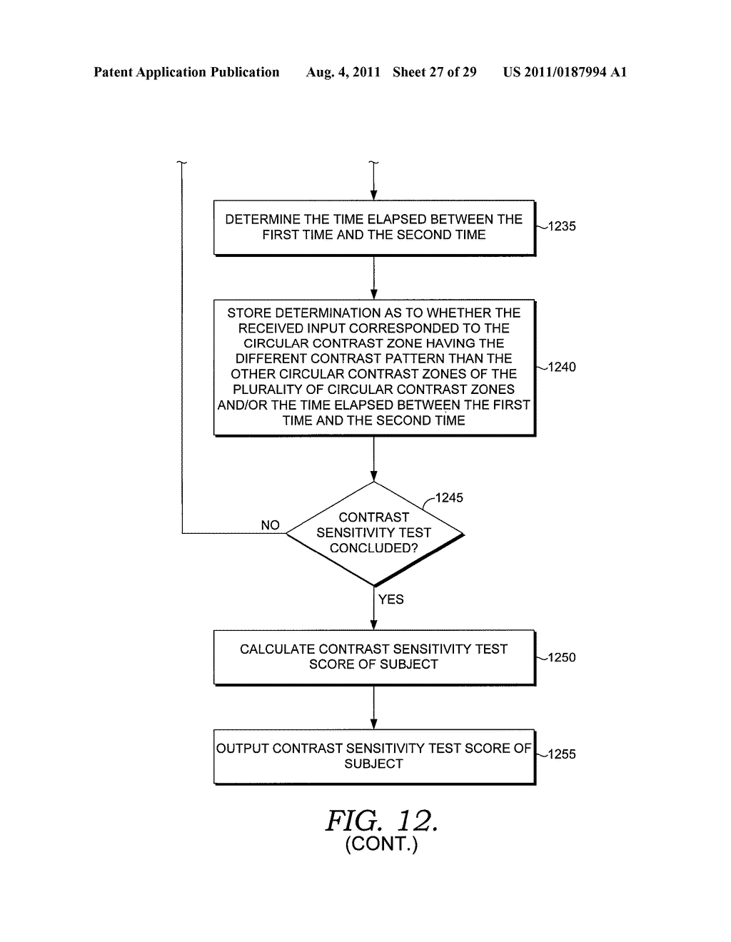 CONTRAST SENSITIVITY TESTING AND/OR TRAINING USING CIRCULAR CONTRAST ZONES - diagram, schematic, and image 28