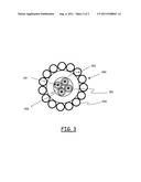 OPTICAL CABLE WITH IDENTIFIABLE OPTICAL FIBERS diagram and image