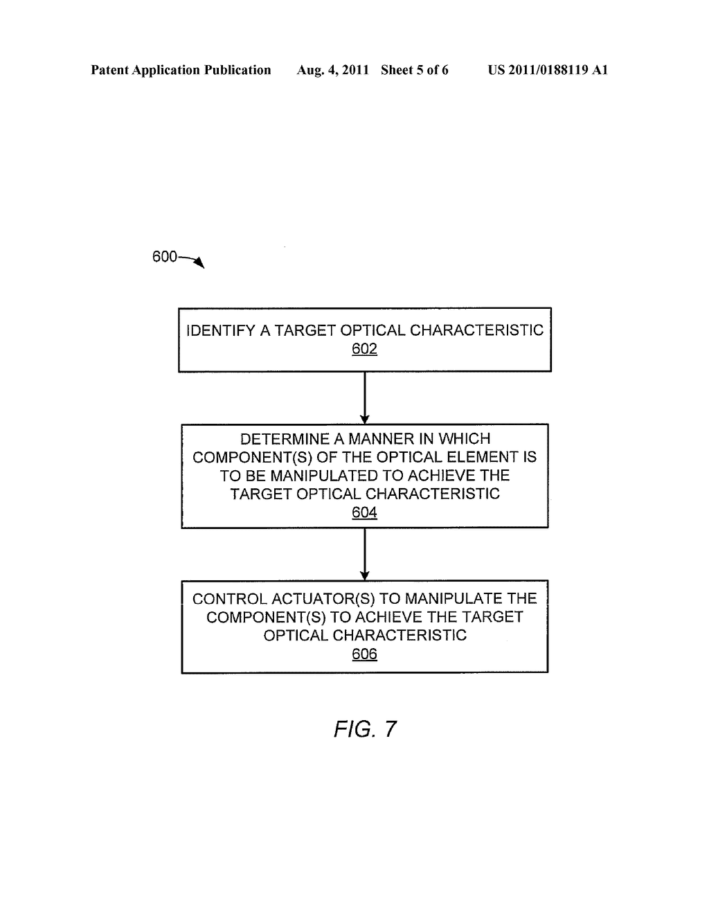 DYNAMICALLY VARYING AN OPTICAL CHARACTERISTIC OF A LIGHT BEAM - diagram, schematic, and image 06