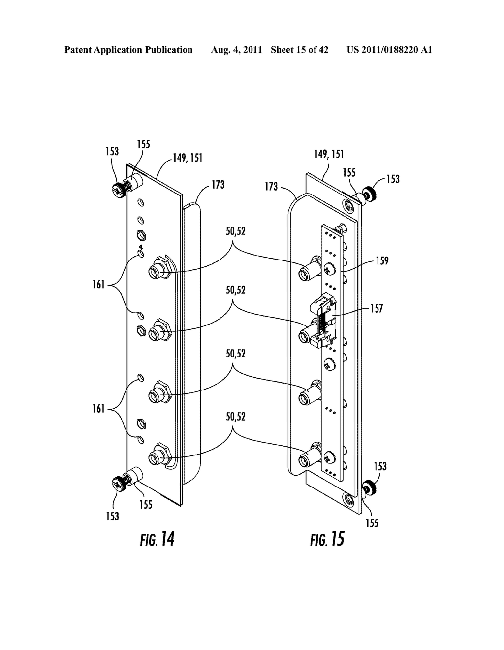 COMMUNICATIONS EQUIPMENT HOUSINGS, ASSEMBLIES, AND RELATED ALIGNMENT     FEATURES AND METHODS - diagram, schematic, and image 16