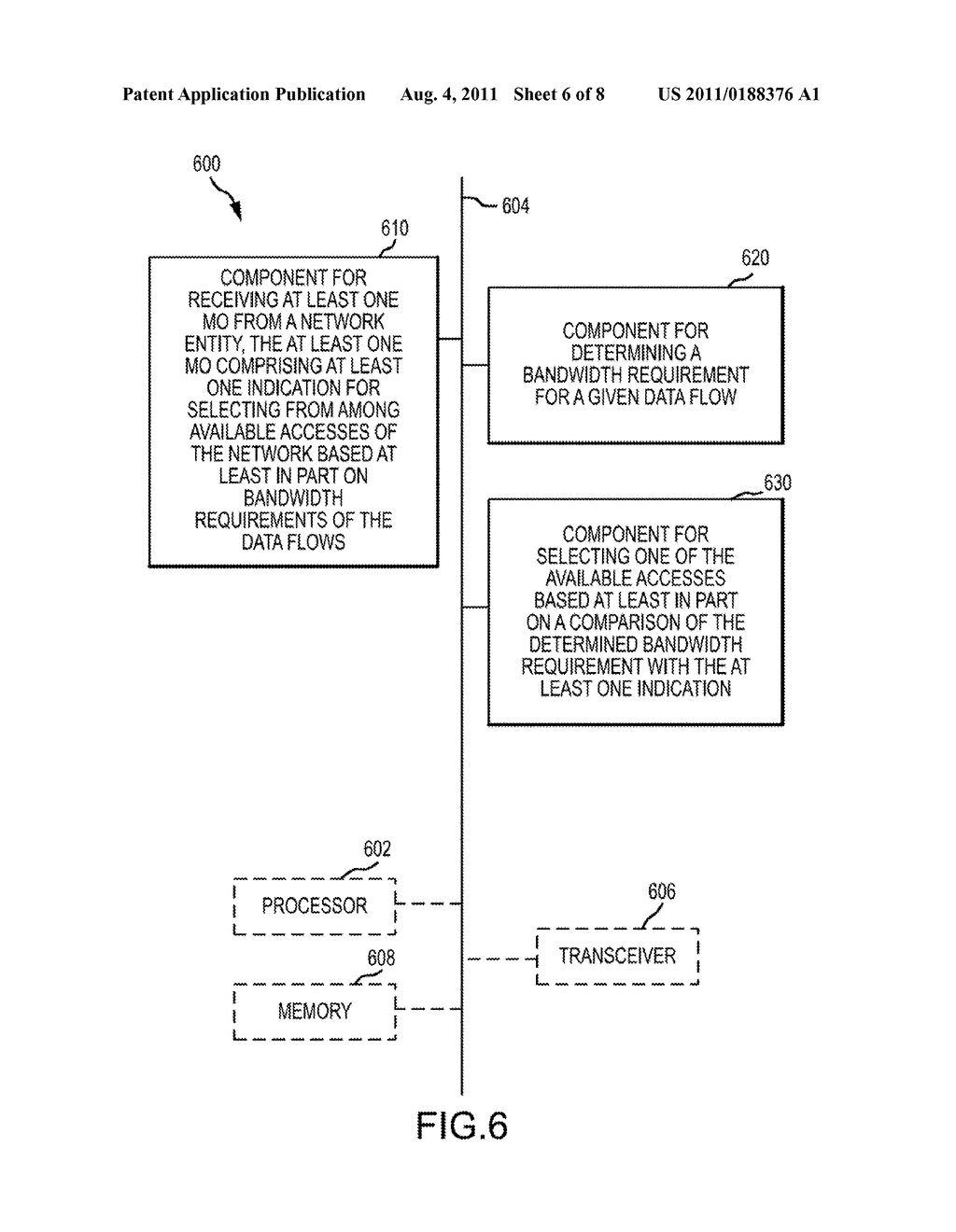 APPARATUS AND METHOD FOR ALLOCATING DATA FLOWS BASED ON INDICATION OF     SELECTION CRITERIA - diagram, schematic, and image 07