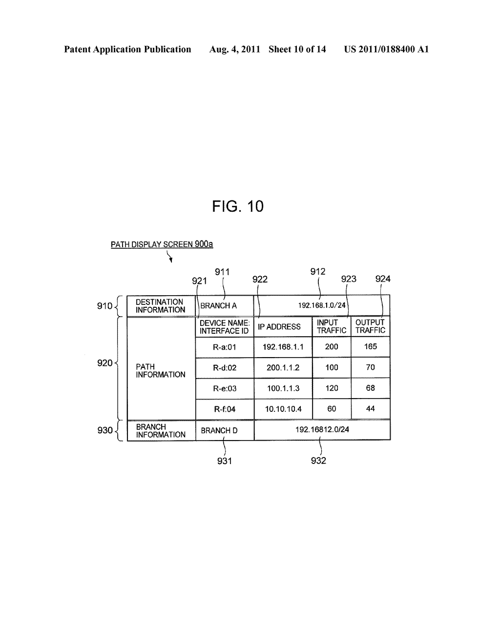 NETWORK MONITORING DEVICE, NETWORK MONITORING METHOD, AND NETWORK     MONITORING PROGRAM - diagram, schematic, and image 11