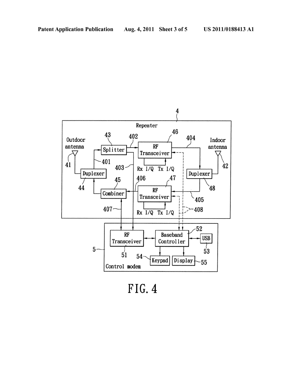 WIRELESS REPEATER DEVICE, METHOD AND SYSTEM FOR IMPLEMENTING CONTROL OF     THE SAME IN A WIRELESS NETWORK SYSTEM - diagram, schematic, and image 04