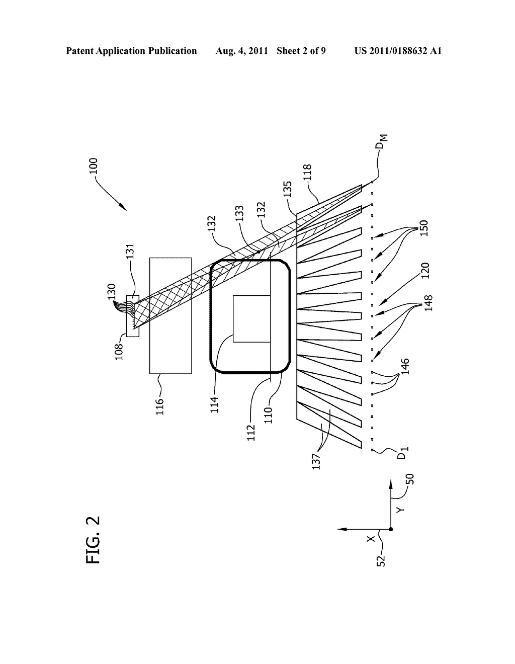 MULTIPLE PLANE MULTI-INVERSE FAN-BEAM DETECTION SYSTEMS AND METHOD FOR     USING THE SAME - diagram, schematic, and image 03