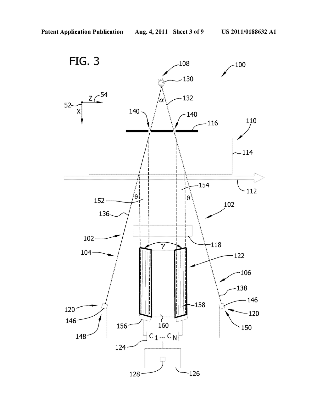 MULTIPLE PLANE MULTI-INVERSE FAN-BEAM DETECTION SYSTEMS AND METHOD FOR     USING THE SAME - diagram, schematic, and image 04