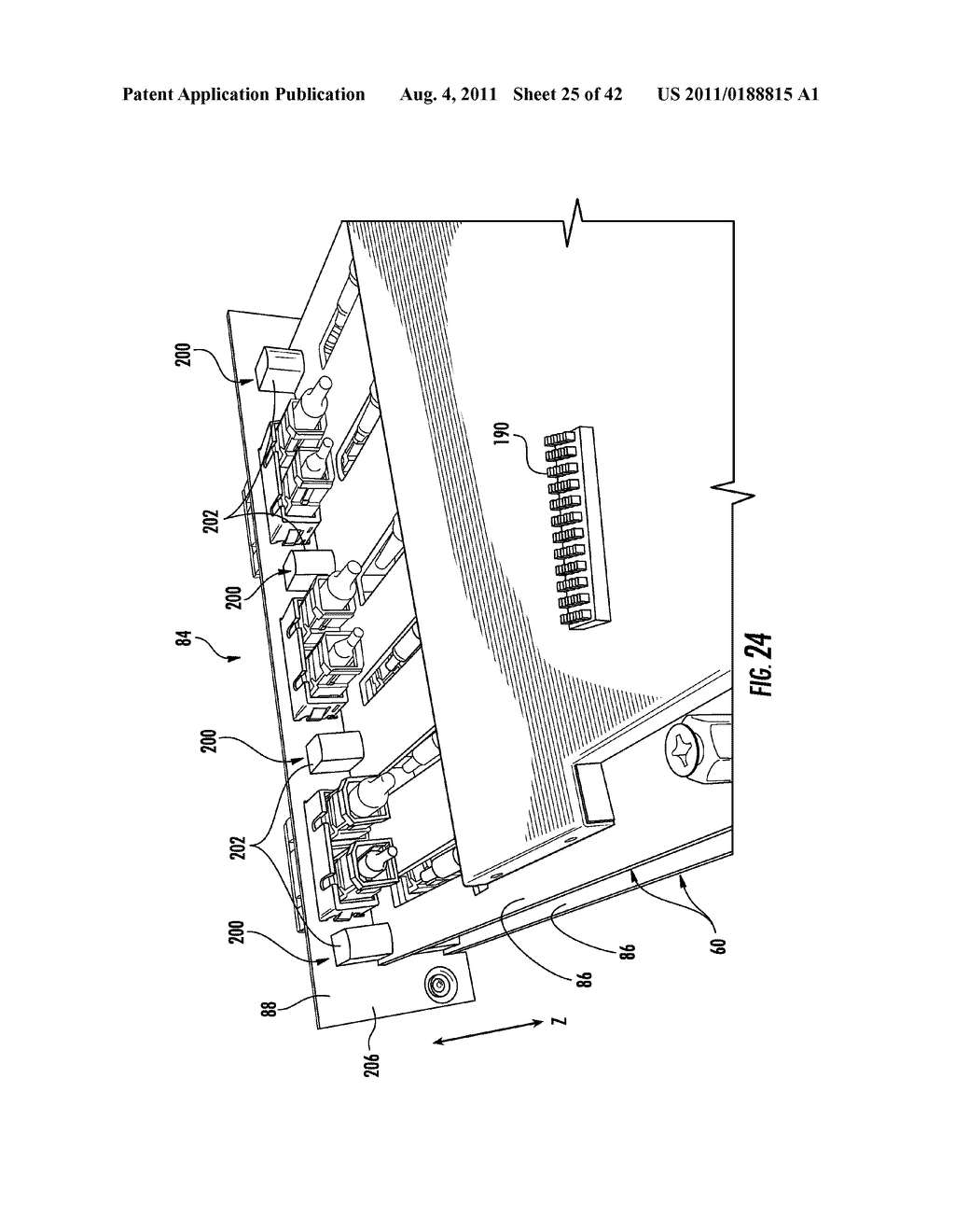 OPTICAL INTERFACE CARDS, ASSEMBLIES, AND RELATED METHODS, SUITED FOR     INSTALLATION AND USE IN ANTENNA SYSTEM EQUIPMENT - diagram, schematic, and image 26