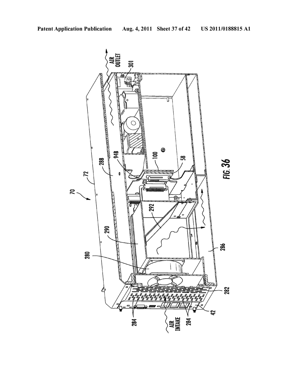 OPTICAL INTERFACE CARDS, ASSEMBLIES, AND RELATED METHODS, SUITED FOR     INSTALLATION AND USE IN ANTENNA SYSTEM EQUIPMENT - diagram, schematic, and image 38