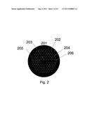 OPTICAL FIBER WITH RESONANT STRUCTURE OF CLADDING FEATURES CONNECTED TO     LIGHT SINK diagram and image