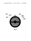 OPTICAL FIBER WITH RESONANT STRUCTURE OF CLADDING FEATURES CONNECTED TO     LIGHT SINK diagram and image