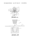 DECORATIVE SLEEVE COVER FORMED OF A PAPER AND/OR POLYMERIC MATERIAL HAVING     A TEXTURE OR APPEARANCE SIMULATING THE TEXTURE OR APPEARANCE OF CLOTH diagram and image