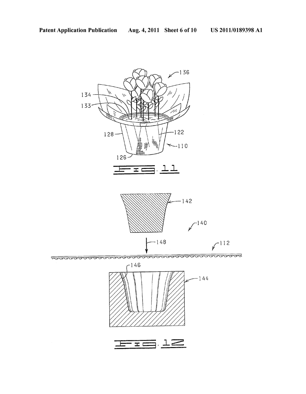 DECORATIVE SLEEVE COVER FORMED OF A PAPER AND/OR POLYMERIC MATERIAL HAVING     A TEXTURE OR APPEARANCE SIMULATING THE TEXTURE OR APPEARANCE OF CLOTH - diagram, schematic, and image 07