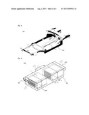 MIDDLE OR LARGE-SIZED BATTERY PACK OF NOVEL AIR COOLING STRUCTURE diagram and image