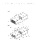 MIDDLE OR LARGE-SIZED BATTERY PACK OF NOVEL AIR COOLING STRUCTURE diagram and image