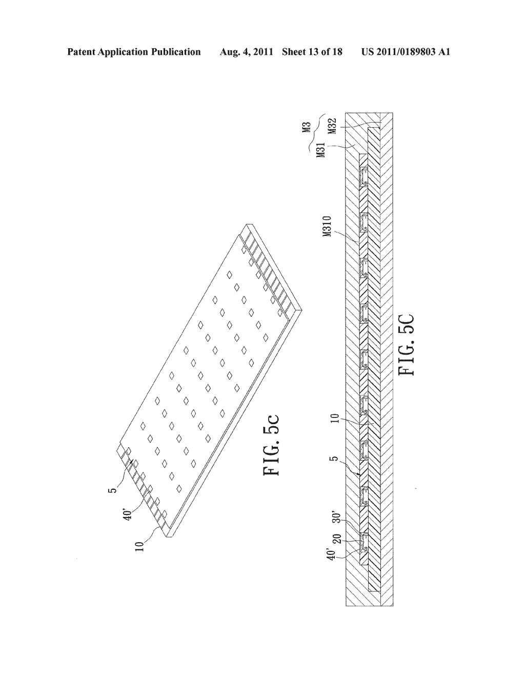 LED CHIP PACKAGE STRUCTURE IN ORDER TO PREVENT THE LIGHT-EMITTING     EFFICIENCY OF FLUORESCENT POWDER FROM DECREASING DUE TO HIGH TEMPERATURE     AND METHOD FOR MAKING THE SAME - diagram, schematic, and image 14