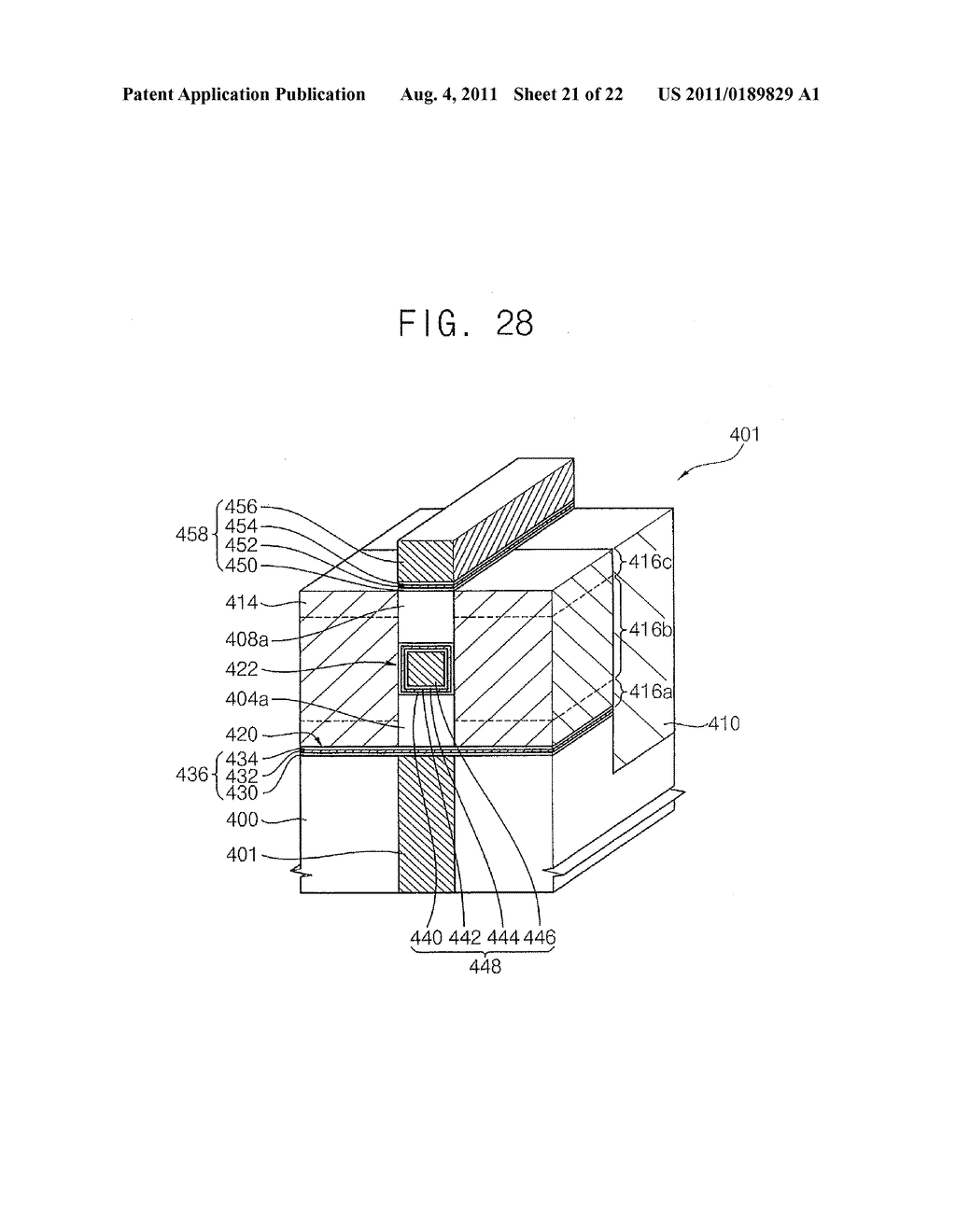 METHODS OF FABRICATING NONVOLATILE MEMORY DEVICES HAVING STACKED     STRUCTURES - diagram, schematic, and image 22