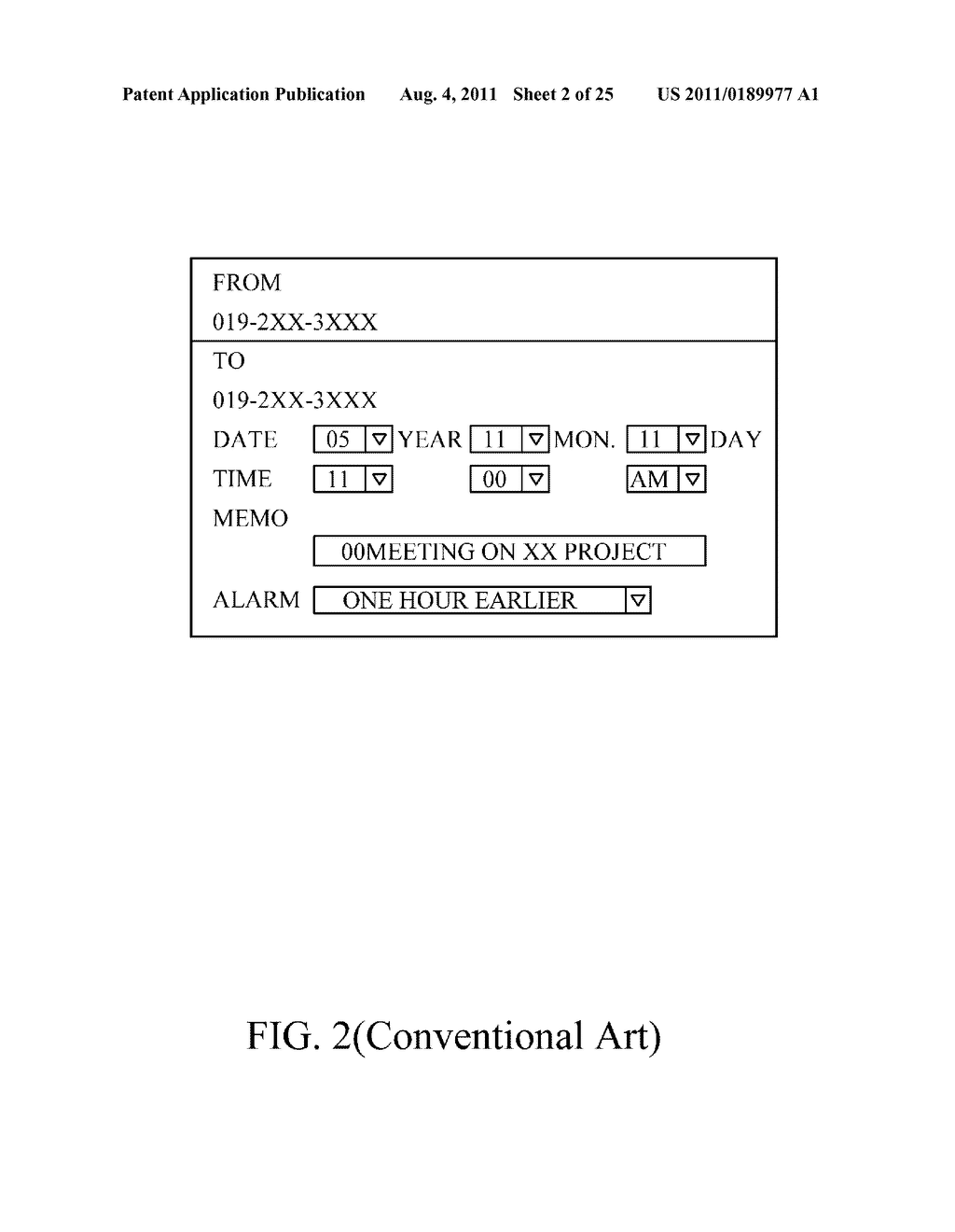 APPARATUS AND METHOD FOR SHARING SCHEDULE INFORMATION BETWEEN MOBILE     TERMINALS IN MOBILE COMMUNICATION SYSTEM - diagram, schematic, and image 03