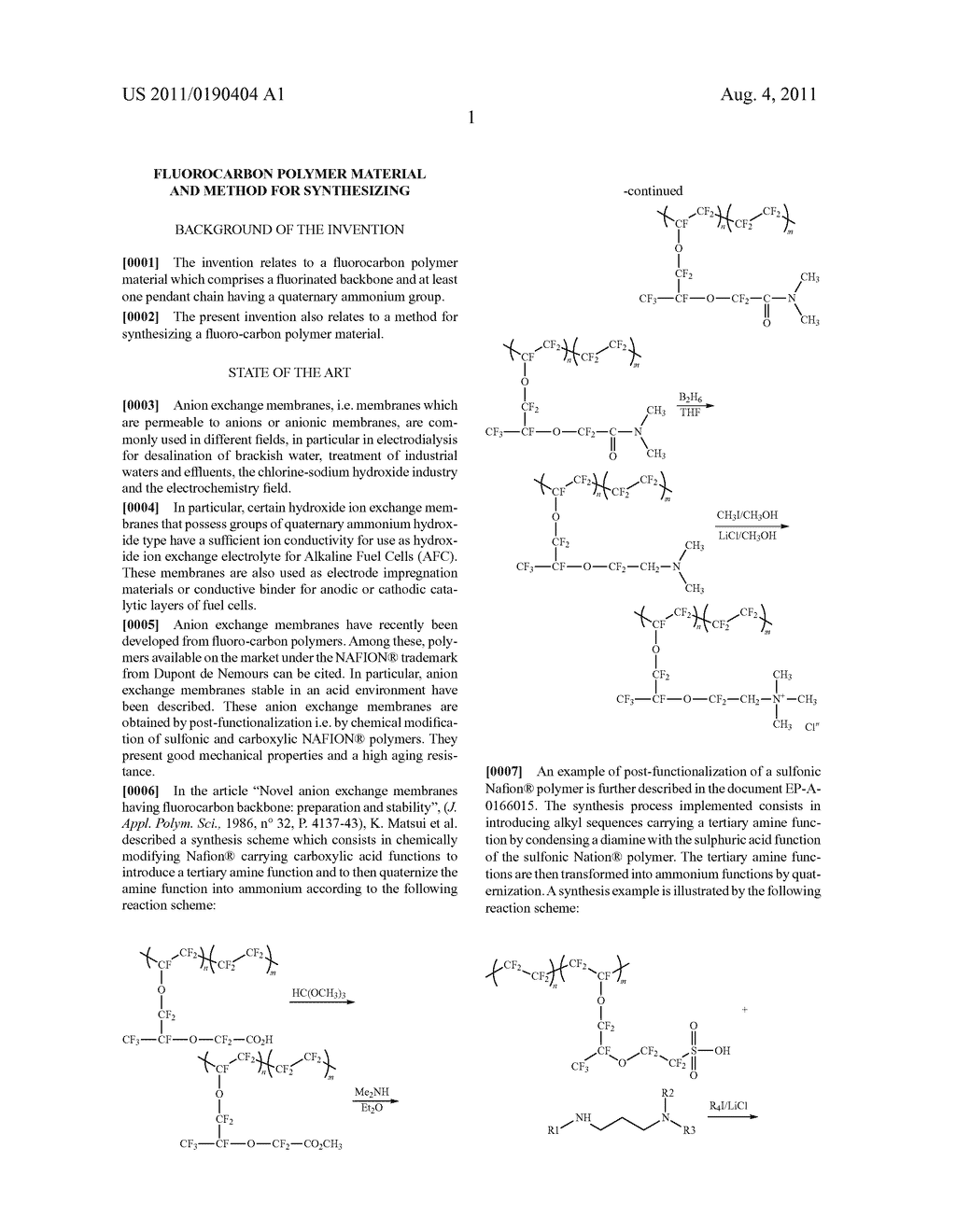 FLUOROCARBON POLYMER MATERIAL AND METHOD FOR SYNTHESIZING - diagram, schematic, and image 02