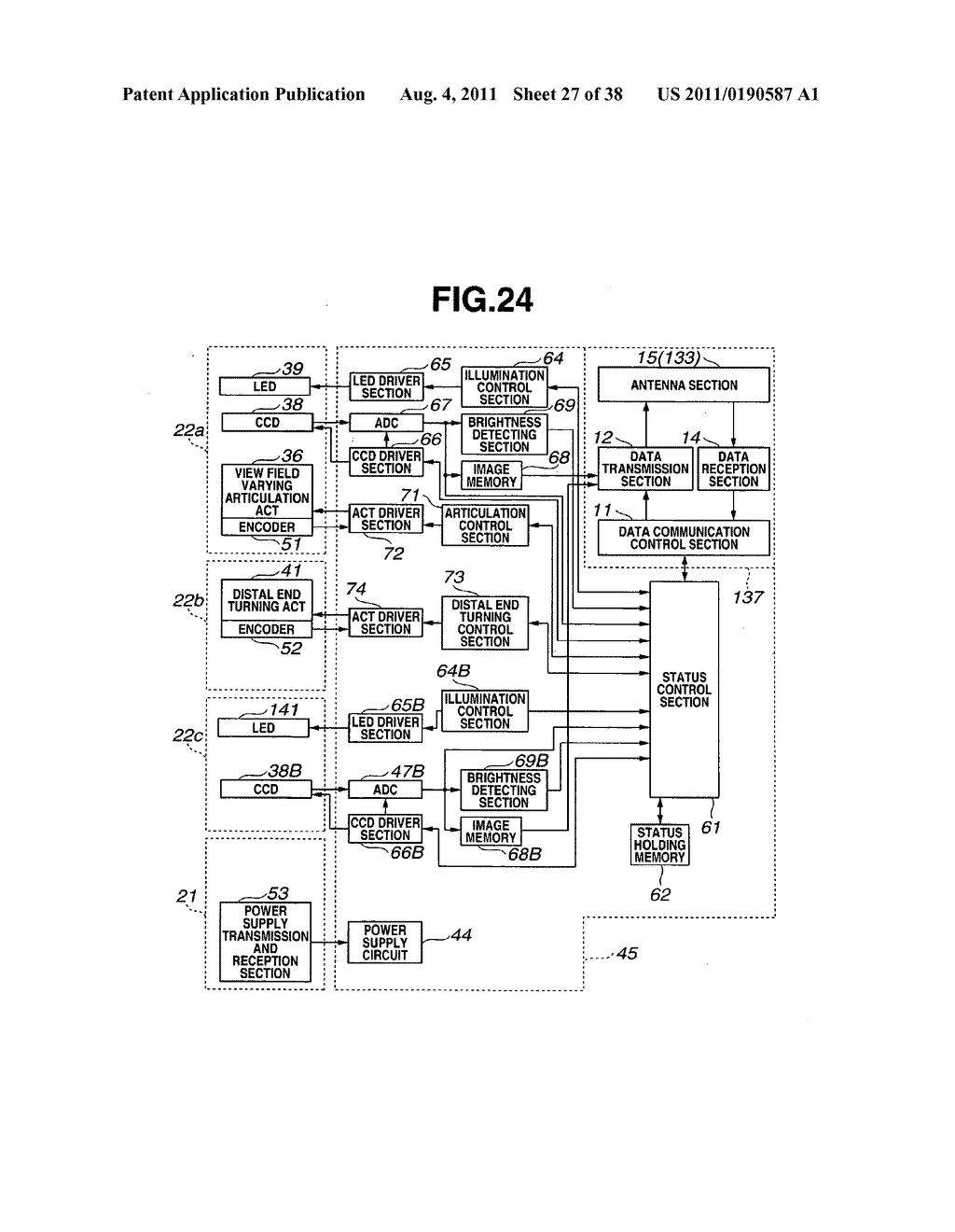 ENDOSCOPE WITH FIRST AND SECOND IMAGING AND ILLUMINATION UNITS - diagram, schematic, and image 28