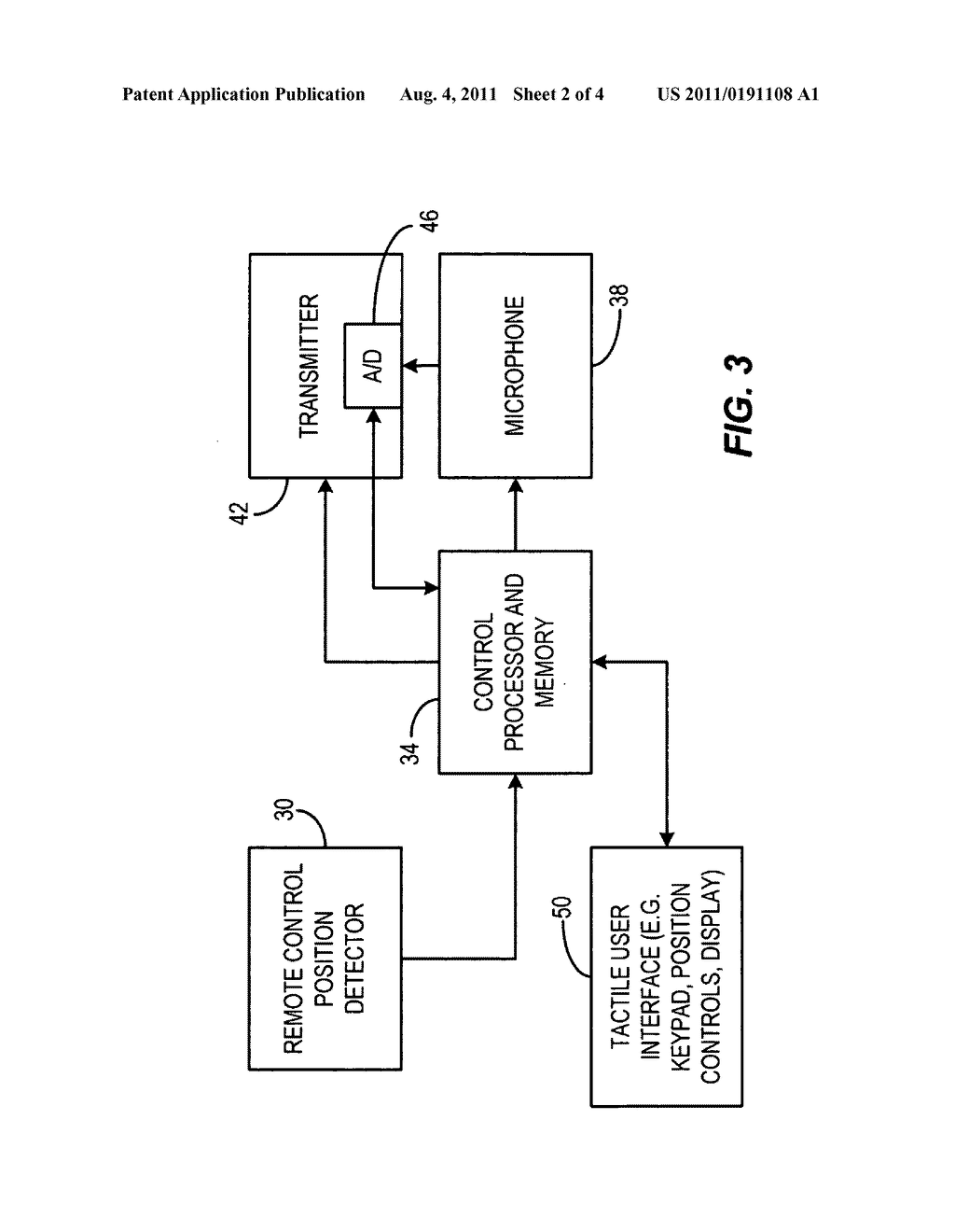 Remote controller with position actuatated voice transmission - diagram, schematic, and image 03