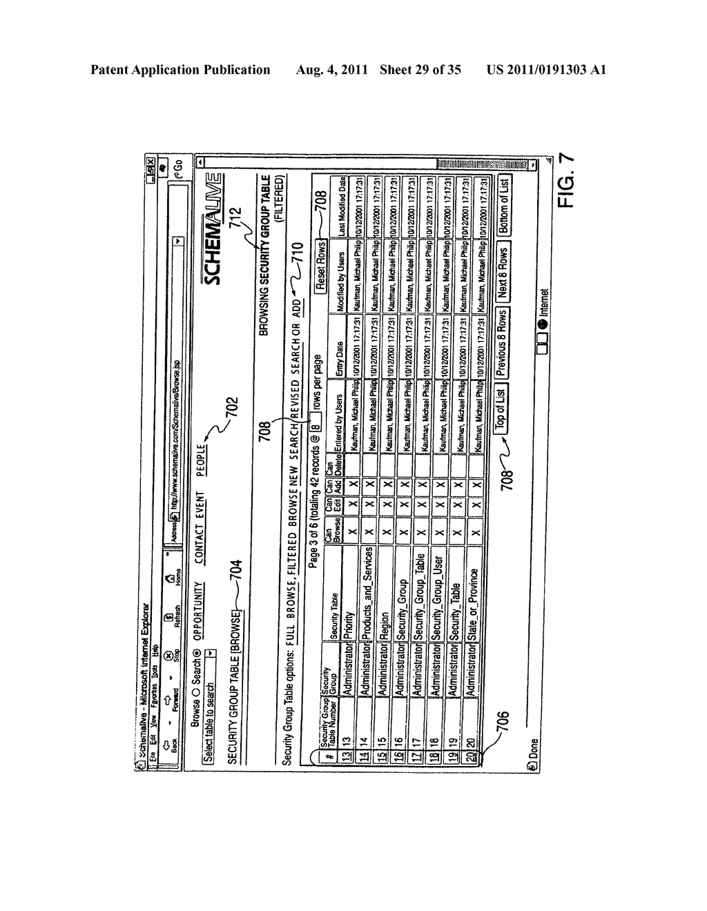 System and method for generating automatic user interface for arbitrarily     complex or large databases - diagram, schematic, and image 30