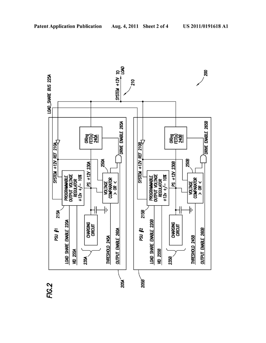 Systems and Methods for Power Supply Warm Spare and Programmable Load     Sharing - diagram, schematic, and image 03