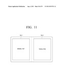 E-BOOK DEVICE AND METHOD FOR PROVIDING INFORMATION ON MULTI-TASKING     HISTORY diagram and image