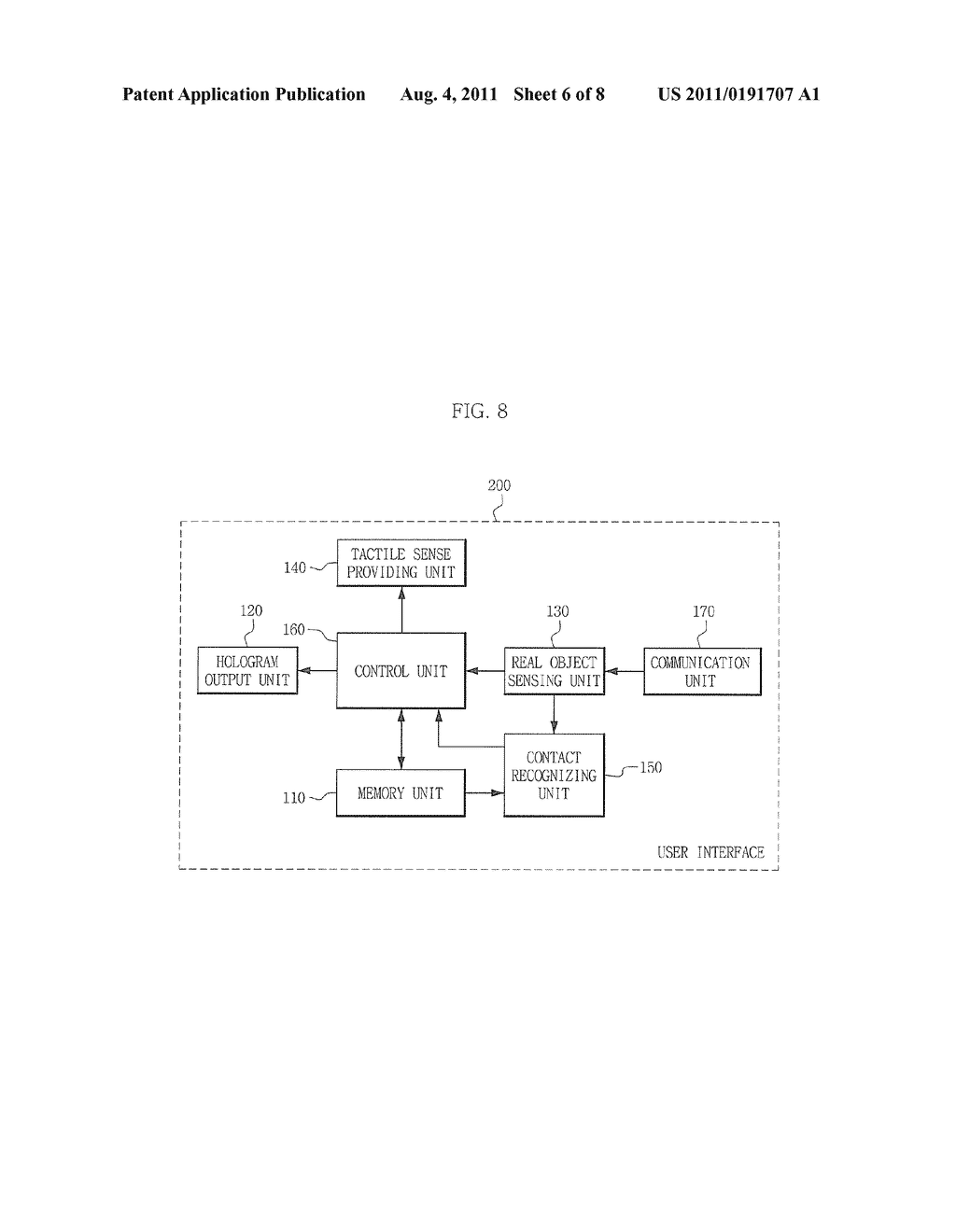 USER INTERFACE USING HOLOGRAM AND METHOD THEREOF - diagram, schematic, and image 07